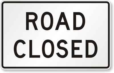Road Closed Symbol