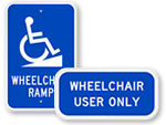 Wheelchair Crossing Sign FRW775