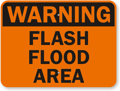 flood area sign