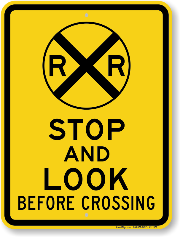 rail road sign
