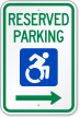 Ada Reserved Traffic Parking Sign - R7-8, SKU: X-R7-8