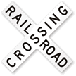 Railroad Crossing Sign - W10-1, SKU: X-W10-1